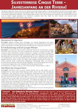 SILVESTERREISE CINQUE TERRE - JAHRESANFANG AN DER RIVIERA! - Wandern und Wein in Italien