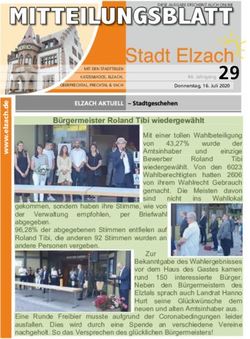 MITTEILUNGSBLATT 29 - Stadt Elzach