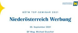 Niederösterreich Werbung - BÖTM TOP-SEMINAR 2021 - September 2021 GF Mag. Michael Duscher