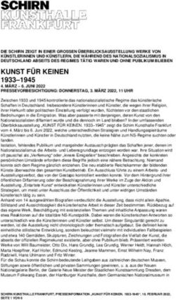 KUNST F&Uuml;R KEINEN 1933-1945 - SCHIRN KUNSTHALLE ...