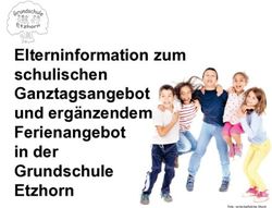 Elterninformation zum schulischen Ganztagsangebot und ergänzendem Ferienangebot in der Grundschule