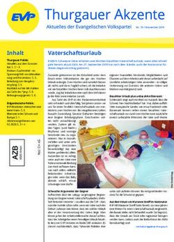 Vaterschaftsurlaub - EVP Thurgau