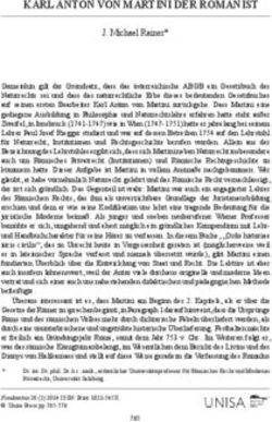 KARL ANTON VON MARTINI DER ROMANIST - J. Michael Rainer