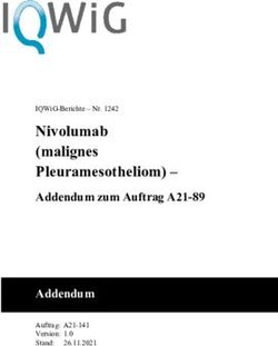 NIVOLUMAB (MALIGNES PLEURAMESOTHELIOM)- ADDENDUM ZUM AUFTRAG A21-89 ADDENDUM - IQWIG-BERICHTE - NR. 1242 - VERSION 1.0
