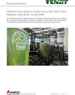 Presse-Information Fendt 313 Vario gewinnt "Tractor of the Year 2019" in der Kategorie "Best Utility" auf der EIMA