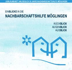 NACHBARSCHAFTSHILFE M&Ouml;GLINGEN - EINBLICKE IN DIE R&Uuml;CKBLICK AUGENBLICK AUSBLICK