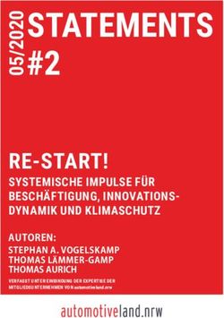 STATEMENTS #2 RE-START! - SYSTEMISCHE IMPULSE FÜR BESCHÄFTIGUNG, INNOVATIONS-DYNAMIK UND KLIMASCHUTZ - automotiveland.nrw