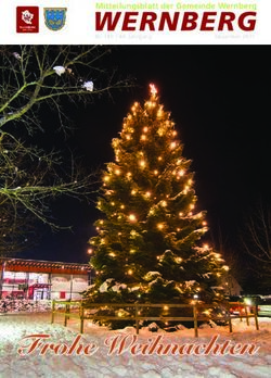 Frohe Weihnachten - WERNBERG Nr. 180 | 44. Jahrgang Dezember 2017 - Gemeinde Wernberg