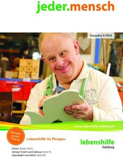 Lebenshilfe im Pinzgau - Ausgabe 4/2020 - www.lebenshilfe-salzburg.at - Lebenshilfe Salzburg