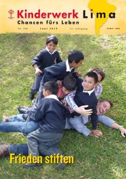 Frieden stiften - Kinderwerk Lima