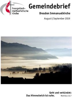 Gemeindebrief Dresden Immanuelkirche - August | September 2019 - Evangelisch-methodistische ...
