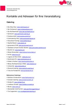 Kontakte und Adressen f&uuml;r Ihre Veranstaltung - Catering - TU Graz