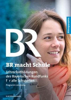 BR macht Schule Lehrerfortbildungen des Bayerischen Rundfunks für alle Schularten Programm 2013/2014