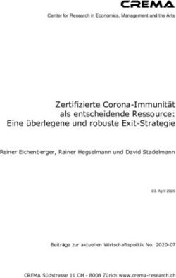 Zertifizierte Corona-Immunit&auml;t als entscheidende Ressource: Eine &uuml;berlegene und robuste Exit-Strategie