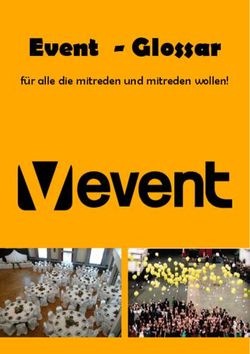 Event - Glossar f&uuml;r alle die mitreden und mitreden wollen!