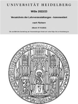 UNIVERSIT&Auml;T HEIDELBERG - WISE 2022/23 VERZEICHNIS DER LEHRVERANSTALTUNGEN - KOMMENTIERT - HEIDELBERG UNIVERSITY