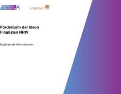 Förderturm der Ideen Finalisten NRW - Ergänzende Informationen - RAG-Stiftung
