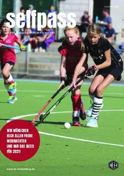 Selfpass - WIR W&Uuml;NSCHEN EUCH ALLEN FROHE WEIHNACHTEN UND NUR DAS BESTE F&Uuml;R 2021! - Die 85. Ausgabe der HCH-Nachrichten - HC Heidelberg