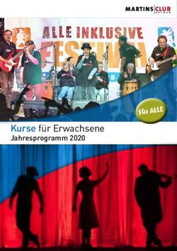 F &uuml; r Kurse f&uuml;r Erwachsene - Jahresprogramm 2020 - Martinsclub Bremen