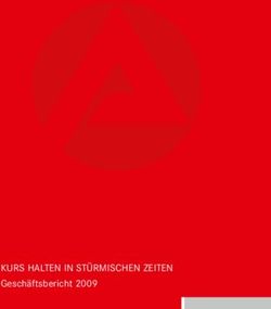 KURS HALTEN IN STÜRMISCHEN ZEITEN - Geschäftsbericht 2009