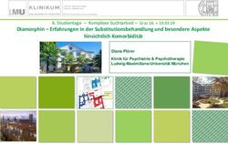 Diamorphin - Erfahrungen in der Substitutionsbehandlung und besondere Aspekte hinsichtlich Komorbidität - Caritas Steiermark