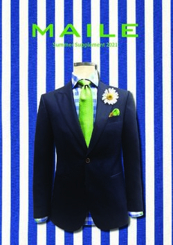 Summer Supplement 2021 - MAILE | Ma&szlig;konfektion M&uuml;nchen