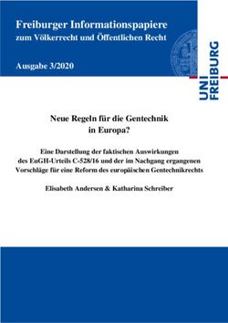Freiburger Informationspapiere - zum Völkerrecht und Öffentlichen Recht Ausgabe 3/2020