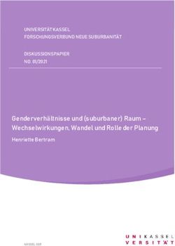 Genderverhältnisse und (suburbaner) Raum - Wechselwirkungen, Wandel und Rolle der Planung - Henriette Bertram - KOBRA
