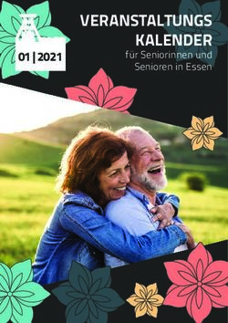 VERANSTALTUNGS KALENDER - f&uuml;r Seniorinnen und Senioren in Essen 01|2021 - Werbeagentur Kapp