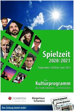 SPIELZEIT 2020/2021 - B&uuml;rgerhaus Schortens