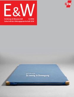 Zu wenig in Bewegung - Erziehung & Wissenschaft 11/2018 - GEW