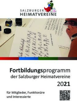 Fortbildungsprogramm der Salzburger Heimatvereine - für Mitglieder, Funktionäre und Interessierte