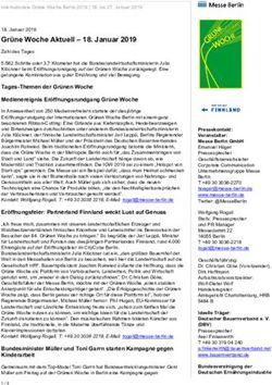 Grüne Woche Aktuell - 18. Januar 2019 - Januar 2019 - Internationale Grüne Woche