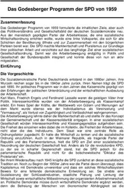 Das Godesberger Programm der SPD von 1959