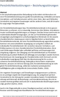 Pers&ouml;nlichkeitsst&ouml;rungen - Beziehungsst&ouml;rungen - ALICE SENDERA - AVM