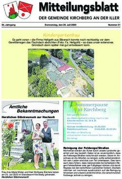 DER GEMEINDE KIRCHBERG AN DER ILLER - Gemeinde Kirchberg ...