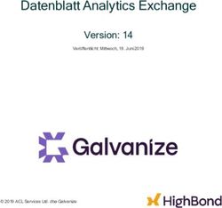 DATENBLATT ANALYTICS EXCHANGE - VERSION: 14 VERÖFFENTLICHT: MITTWOCH, 19. JUNI 2019 - HIGHBOND