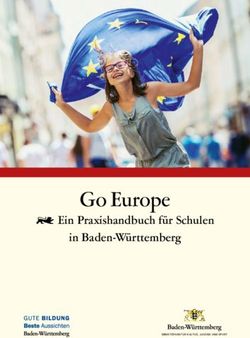 Go Europe Ein Praxishandbuch für Schulen in Baden-Württemberg - Ministerium für Kultus, Jugend und Sport Baden ...