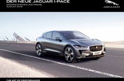 DER NEUE JAGUAR I-PACE - SPEZIFIKATIONEN UND PREISE AUGUST 2018