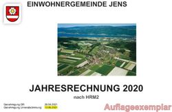 Genehmigung GR: 26.04.2021 Genehmigung Urnenabstimmung: 13.06.2021 - Gemeinde Jens
