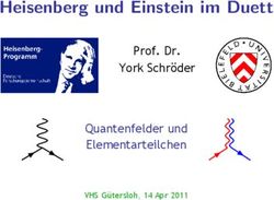 Heisenberg und Einstein im Duett - Prof. Dr. York Schr der Quantenfelder und Elementarteilchen
