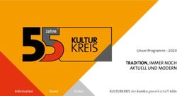 TRADITION, IMMER NOCH AKTUELL UND MODERN - Unser Programm - 2020 KULTURKREIS der komba gewerkschaft k&ouml;ln - Komba K&ouml;ln