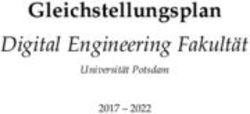 Gleichstellungsplan Digital Engineering Fakult&auml;t - Universit&auml;t Potsdam - Universit&auml;t ...