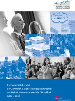 Rechenschaftsbericht der Zentralen Gleichstellungsbeauftragten der Heinrich-Heine-Universität Düsseldorf 2016 2018 - HHU