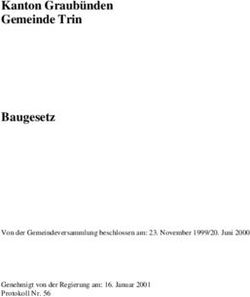 Kanton Graub&uuml;nden Gemeinde Trin Baugesetz - Von der Gemeindeversammlung beschlossen am: 23. November 1999/20. Juni 2000 Genehmigt von der ...