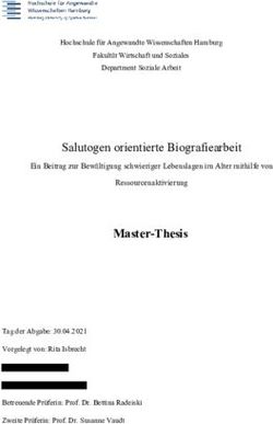 Master-Thesis Salutogen orientierte Biografiearbeit - HAW ...