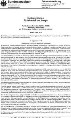 Bekanntmachung Veröffentlicht am Freitag, 30. April 2021 BAnz AT 30.04.2021 B2 Seite 1 von 15 - BMWi