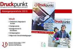 Anzeigenpreisliste 2019 Inhalt - Deutsche Hochdruckliga