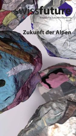 Swissfuture Zukunft der Alpen - Magazin für Zukunftsmonitoring 02/19