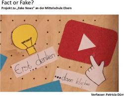 Fact or Fake? Projekt zu "Fake News" an der Mittelschule Ebern - Verfasser: Patricia Dürr - Schoolbook